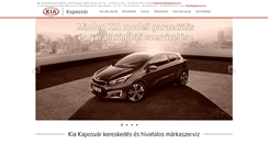 Desktop Screenshot of kiakaposvar.hu